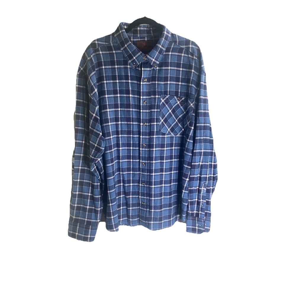 Flannel Ranch Tough Mens Button Down Sz 2XL
